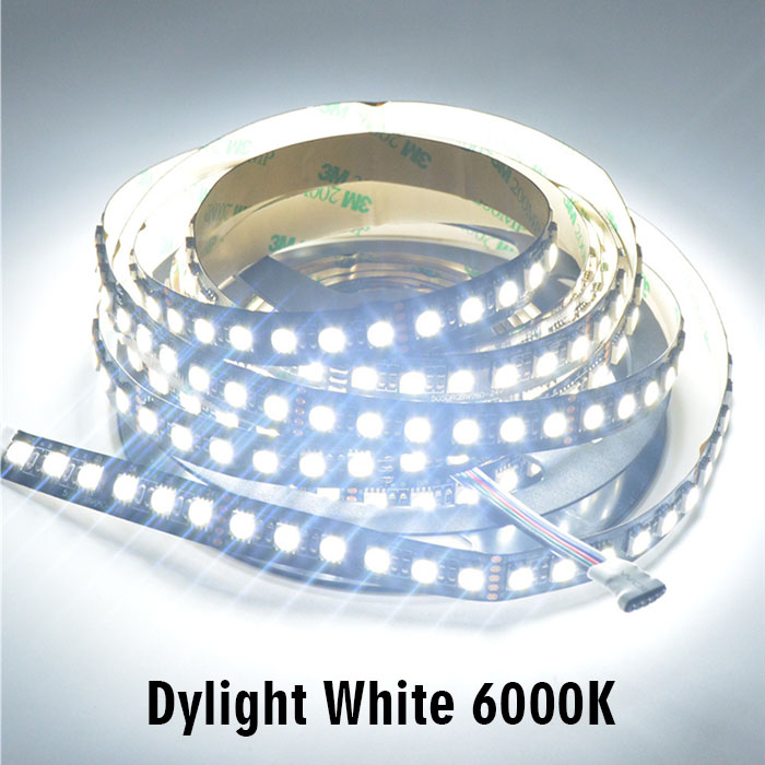 RGBW Super Bright  High density 4 in 1 Series DC24V 5050SMD 480LEDs Flexible LED Strip Lights Black FPCB 16.4ft Per Reel By Sale